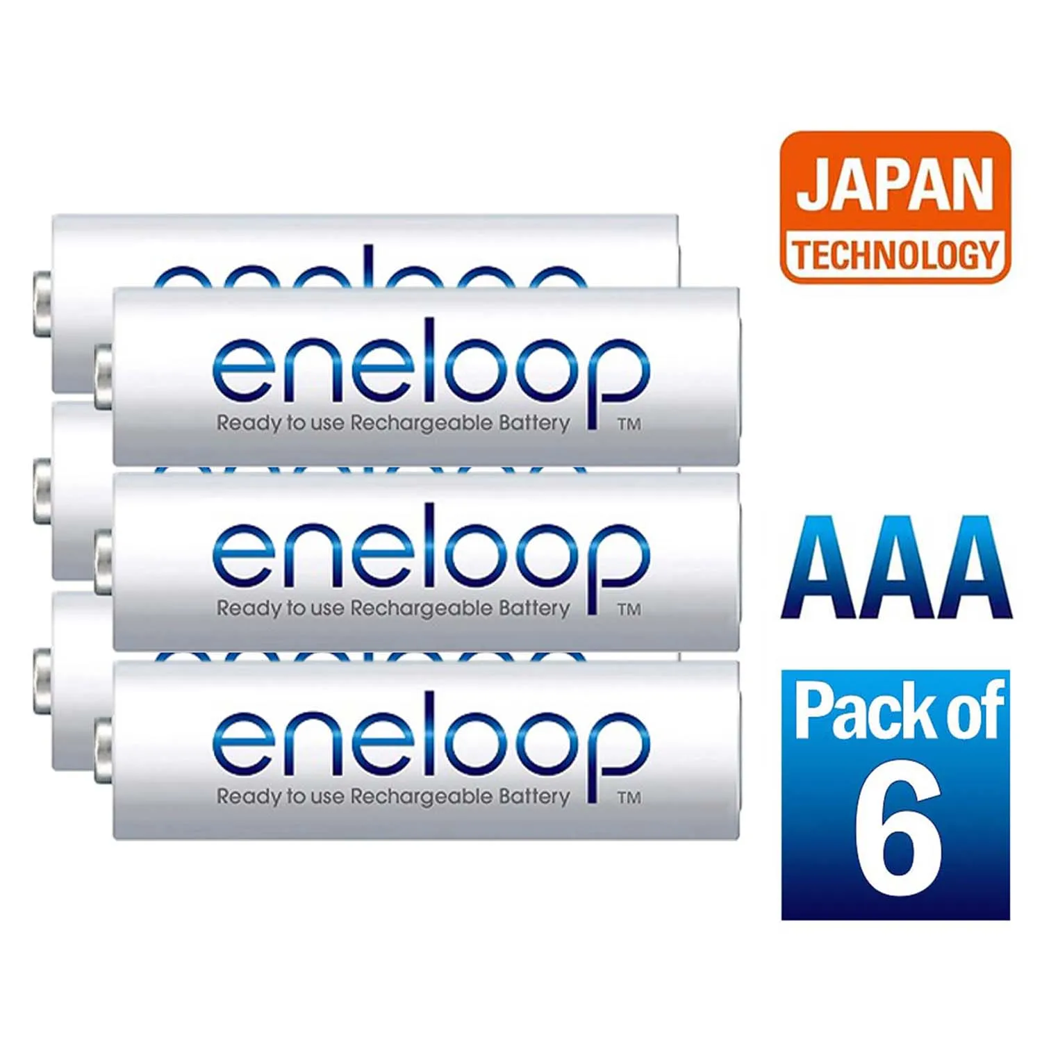 Panasonic eneloop AAA (Pack of 6)