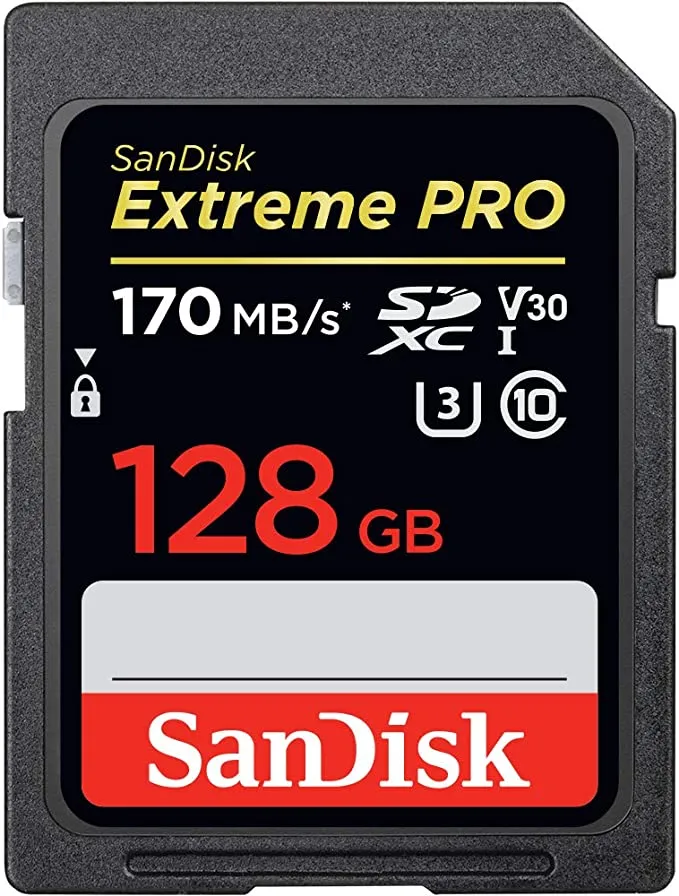 SanDisk 128GB Extreme Pro SD Card |170MB/s