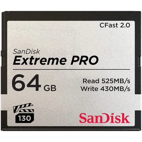 SanDisk 64GB Extreme PRO CFast2.0 Memory Card